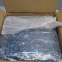 CFKJ [18 Pound] Fire Glass Beads Flat Glass Beads Fireglass Drops for Gas Fire Pit Fireplace Azure Blue Luster Reflective Decorative Glass Gems for Vase Fillers Fish Tank Aquarium Decoration (18.5)