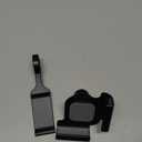 1PACK Clamp-On Monitor Headphone Stand  Adjustable Headset Holder with 360 Rotating Hook, Silicone Protection, Space-Saving Desk Organizer for Office, Gaming & Study YA-C (Black)