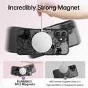 FUNMIKO for iPhone 16 Plus Case Wireless Charging & Military-Grade Protection - Trendy Floral Design for Women Girls, Matte Non-Slip Phone Cover with Shockproof Corners - Floral Sketch