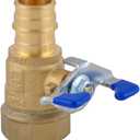 LD Valve- Pex A to FPT Transition Ball Valve, 3/4-in Propex X 3/4-in NPT Expansion Valve with Blue T-Handle, F1960 Brass PEX A Shut Off Valve For Pex A Pipe(2-Pack)