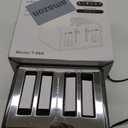 Mecity 4 Slice Toaster with Touch Screen Control, 4 Wide Slots, Stainless Steel Smart Bread Toaster for Bagels, Muffins, Waffles, Dual Control Panel, Timer, Defrost, Reheat, 120V 1650W (One Size)