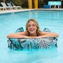 2 Pack Inflatable Pool Floats Adult,Plus Size 4-in-1 Multifunctional Pool Hammock Floating Lounge Chairs,Suitable for Vacation,Leisure,Pool Parties
