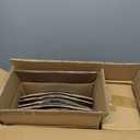 vancasso Bonita Dinnerware Set Blue Stoneware 12 Pieces Service for 4, Handpainted Spirals Pattern Stoneware Plates and Bowls Set