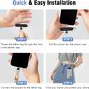 2 x Yojaro Mobile Phone Crossbody Chain, Universal Phone Lanyard With Pearl And Lanyard Tags, Stylish Hands-Free Suitable For Most Smartphones (Black)