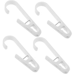 4Pcs Multi Functional Hook Clips for Clothes Drying Towel and Laundry Organization Material for Bathrooms Bedrooms and Balconies