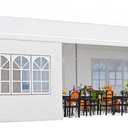 10' X 30' Outdoor Wedding Party Tent Canopy Tent with 8 Removable Sidewalls, Heavy Duty Waterproof Gazebo Patio Shelter for BBQ Camping Party Cater Events