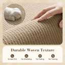Jute Front Door Mat Indoor Entrance Indoor Door Mat Rugs for Entryway Entry Entrance Mats Inside Doormat Welcome Mats Boho 17"X30" Half Circle Round