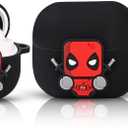 XMBYGY Case for Samsung Galaxy Buds 3 and for Galaxy Buds 3 Pro Earbuds with Doll and Carabiner, Silicone Charging Shockproof Protective Cover with Cartoon Skin Design for Man Woman Teen
