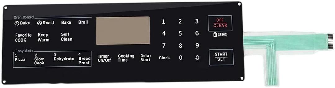 DG34-00027B Membrane Switch Touchpad Replacement Compatible with Samsung Range Oven DG34-00027A, AP5986689 and PS11735749