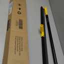 Floor Squeegee for Concrete, 30'' Large Rubber Broom for Tile, 59'' Long Handle Heavy Duty Water Wiper for Garage, Deck (Yellow)