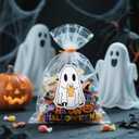 2 x WRAPAHOLIC Halloween Ghost Stickers Roll - Adorable Ghost Beer Design, 2 x 1.37 Inch, 500 Total Labels, Perfect for Gift Wrap & Shipping, Halloween, Kids Treat Bags, Outdoor Use