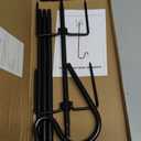 Shepherd Hooks for Outdoor, 1 Pack 62 Inch Bird Feeder Pole with 5 Prongs Base for Hanging Lantern, Hummingbird Feeder, Lightweight Plant, Shepherds Hook for Bird Feeders for Outside