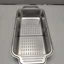 pollock 4 In 1 Collapsible Sink Colander for Kitchen Food Grade 304 Stainless Steel Over the Strainer Extend Drain Basket Washing Vegetable Fruits,Dishes