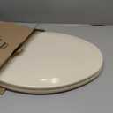 Bemis 1500EC 006 Toilet Seat with Easy Clean & Change Hinges, Elongated, Durable Enameled Wood, Bone, 1 Pack