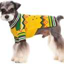 Small Dog Sweater for Male Female - Warm Halloween Autumn Knit Sweaters With Long Legs for Yorkie Chihuahua (XX-Large, Yellow)