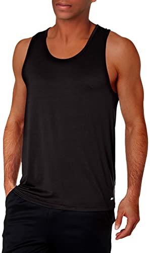 Amazon Essentials Men's Active Quick Dry Tech Stretch Lightweight Gym Tank Top, Black, X-Large