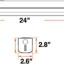 LEDVANCE 2ft LED Strip Light, 15/20/25/30W, 3 CCT Select 3500/4000/5000K, 1950/2600/3250/3900 LMS, Dimmable LED Light Fixture for Garage - 1 Pack (63785)