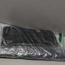 TIKNIK Silicone Dish Drying Mat, Stone Drying Mat for Kitchen Counter with Built-In Drain, Non-Slip Drain Pad with Built-in Drain, Heat Resistant Stone Drying Mat, Hangable, Black-1pc, 20" x 15"