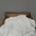 Down Fibers Comforter Queen Size,Luxurious All Seasons Hotel Collection Duvet Insert,54 Oz High Bulkiness Medium Warmth,Fluffy & Breathable for Bedroom, Guestroom, Hotel (White,90x90)