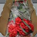 Waipfaru 12Pcs Artificial Fake Flowers for Outdoors, UV Resistant Outdoor Faux Plants, Silk Geraniums Red Flower for Garden Porch Planter Patio Balcony Yard Indoor Home Decoration (12, Red)