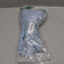 Batermoon Girls Summer Dress Square Neck Short Sleeve Crossover Waist Casual A-line Mini Dress (9-10 Years, Blue)