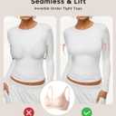 Vertvie Womens Seamless Jelly Bras No Underwire Comfort Push Up Bras Buttery Soft Wireless Bralette Full Coverage Sports Bra (Beige, L)