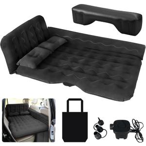 SUV Air Mattress Car Camping Bed - Inflatable Thickened and Double Car Air Mattress Bed with Air Pump Portable Foldable for Home Car Travel Camping
