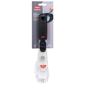 OXO Soft Works® Soap Dispensing Dish Brush - Black/Clear