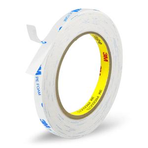 3M Double Sided Tape 0.39"16.5ft No Residue,Picture Hanging Strips Heavy Duty Mounting Tape, Removable PE Foam Tape Waterproof for Poster Tape, Carpet Tape Rug Gripper,Art & Craft Tape
