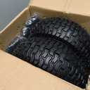 GICOOL 13x5.00-6 Rubber Lawn Mower Tire and Wheel, 2 Pcs Replacement 13x5-6nhs Riding Mowers Lawn Pneumatic Tire with Bearing Bore 3/4" & 5/8", 3" -4.5" Centered Hub