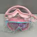 Swim Goggles for Kids 3-15 with Earplugs Large Frame Anti-Fog/UV Swimming Goggles for Boys Girls Toddler 2PCS