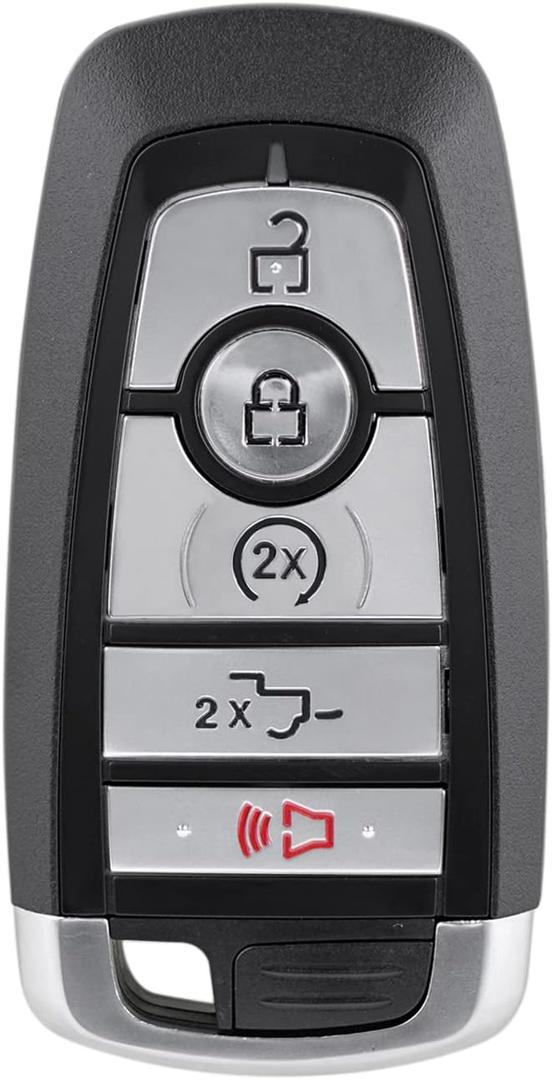 Key Fob Replacement Compatible for Proximity Remote for Ford F150/F-150 F250/F-250 F350 F450 2017 2018 2019 2020 2021 2022 Bronco 5 Button M3N-A2C93142600 164-R8166 5929503