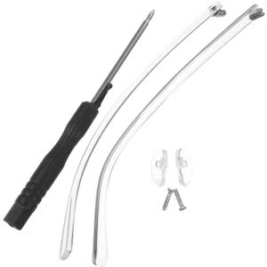 1 Pair Glasses Replacement Temple Clear Eyeglass Arms Legs Repair Sunglasses Arm Eyewear Frame Temple for Glasses (14.00X0.70X0.50CM, As Shown 2)