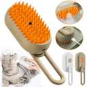 MOUOGO Cat Steam Brush, PetSteam Brush for Cats and Dogs, Pet Hair Removal and Grooming Tool with 3 in 1 Function, Pet Supplies for Small Medium Large Dogs and Cats