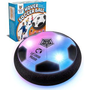 Let Loose Moose Hover Soccer Ball, Set of 1 Light Up LED Soccer Ball Toys, Fun and Active Indoor Game for Young Boys and Girls, Great Birthday Gift for Young Kids, Fun Soccer Training Equipment