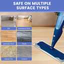 60 Pack Disposable Microfiber Cleaning Pads for Bona Mop | Heavy-Duty Replacement Pads Compatible with 15-18 inch Spray Flat Mops | Multi-Surface Hardwood Floor Cleaner Pad Refills