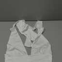 SOLY HUX Sexy Tops for Women Going Out Halter Scarf Crop Top Deep V Sleeveless Backless Vest Party Clubwear (Medium, Plain White)