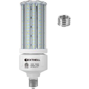 TEXTHELL Led Corn Light Bulb 100W 15000LM Bright 5000K Led Bulb E26/E39 Base 1000W Equivalent Metal Halide HID CFL for Indoor Outdoor Lighting Warehouse High Bay Light Fixture Garage Workshop