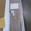 ROCKPOINT 3 Sided Glass 59" Fireplace TV Stand for TVs up to 65inch, Media Entertainment Center with Glass Door Storage Cabinet,24" Electric Fireplace with LED Light and Flame Colors,Grey