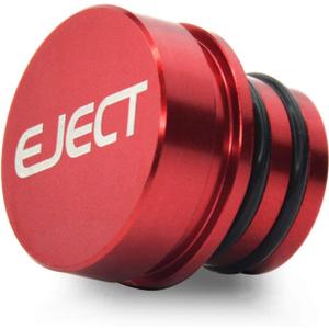 Cigarette Lighter Plug Cover Billet Aluminum Cigarette Lighter Plug, Fits All Vehicles with Standard 12 Volt Power Source Aluminum Dustproof Plug (Eject)