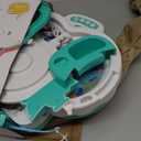 Magnetic Baby Fishing Toy Set, 3 in 1 Fishing Game for Toddlers & Kids with Slideway & Music Story, 10 Fish, 3 Dolphins, 2 Fishing Poles, Learning Educational Sound Effect Toys (Green1)