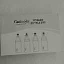 Gulicola Natural Breastfeeding Bottles Wide Neck, Newborn Baby Bottles with Slow Flow Nipples (S), 0 Months +, BPA Free PP, 7 oz & 4 Pack - White