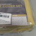 Nestl Camel Gold Duvet Cover Queen Size - Soft Double Brushed Queen Duvet Cover Set, 3 Piece, with Button Closure, 1 Duvet Cover 90x90 inches and 2 Pillow Shams