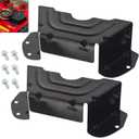 2 Pack 783-06424A-0637 Black Deck Belt Cover/Deck Spindle Pulley Belt Guard Cover Compatible with MTD Craftsman Troy-Bilt Mowers, Work with Many 42" and 46" Cut Deck Tractors, Replaces 783-06424A