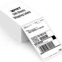 iDPRT Shipping Labels - 4x6 Thermal Direct Address Labels, Fan-Fold, Strong Adhesive, 500 per Stack