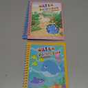 5 Pack Reusable Water Coloring Book for Toddlers, Water Doodle Book Toys, Paint with Water Books,Mess-Free Coloring Book, Portable Educational Doodle Drawing Toy,Educational Learning Kits Gifts