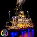 LED Lighting Compatible with Lego 21356 River Steamboat, RC Light Kit Compatible with Lego Ideas 21356, NOT Included The Model Set - JUST Lights