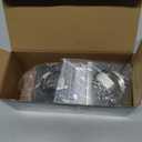 Dontay Pocket Door Lock with Key, Contemporary Entrance Sliding Barn Door Lock Latch, Recessed 2 Sided, 2 3/8" Backset, Flush Handles Hardware (Including Edge Pull, Brushed Nickel, Round - 1 Pack)