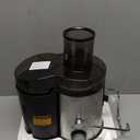 Qcen Juicer Machine, 800W Centrifugal Juicer Extractor with Wide Mouth 3 Feed Chute for Fruit Vegetable, Easy to Clean, Stainless Steel, BPA-free (Black)