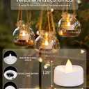 merrynights LED Candles, Tea Lights Candles Battery Operated Bulk, 50-Pack Long-Lasting 200 Hours Flameless Tealight Candles, Realistic Tea Lights for Christmas Halloween Wedding, 1.5'' D X 1.25'' H
